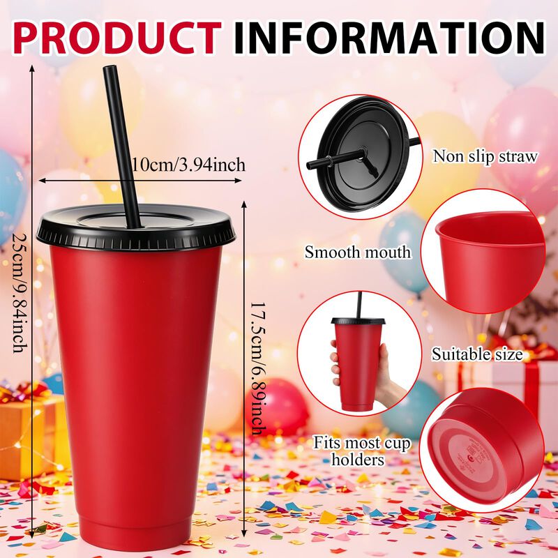 Vaso De Bebida Honeydak Pack De 30 689 ml Rojo/... image number null