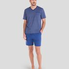 Pijama Corto Corbatero para Hombre Marino