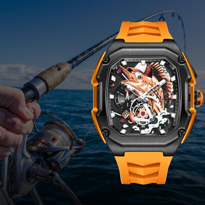 Reloj Liluoke Con Esfera Art&iacute;stica De At&uacute;n, Res... image number null