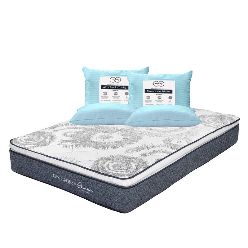 Colch&oacute;n King Size Ghana + 2 Almohadas Trinity image number null