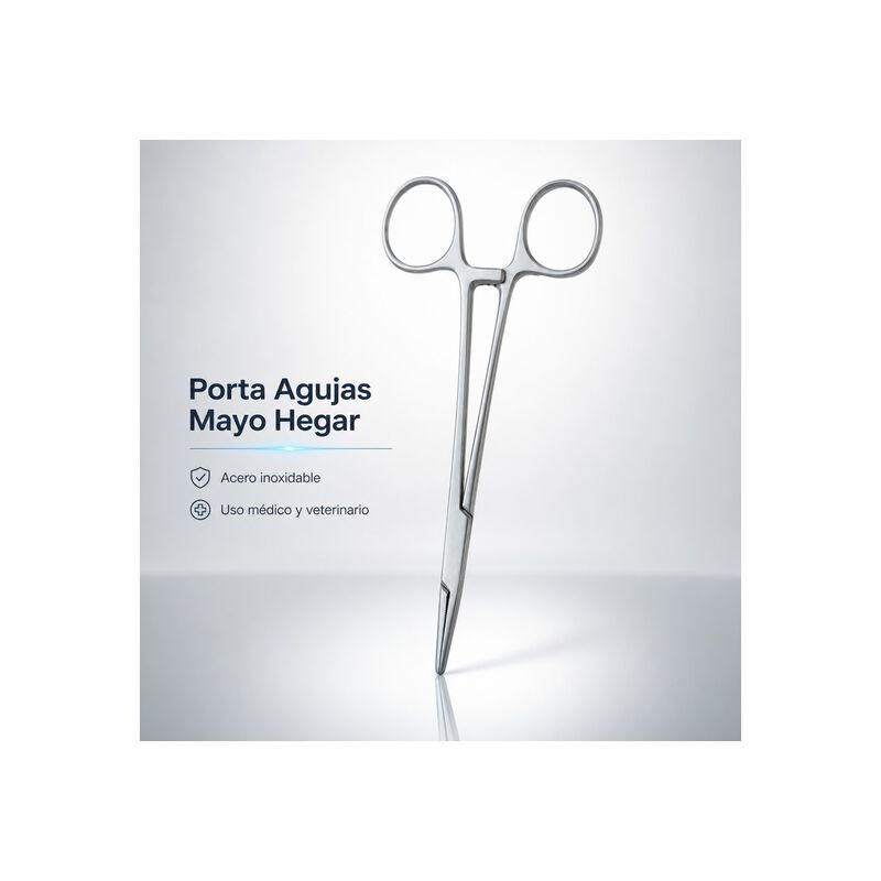 Porta Agujas Mayo Hegar Acero Inox 16 Cm 25-131... image number null