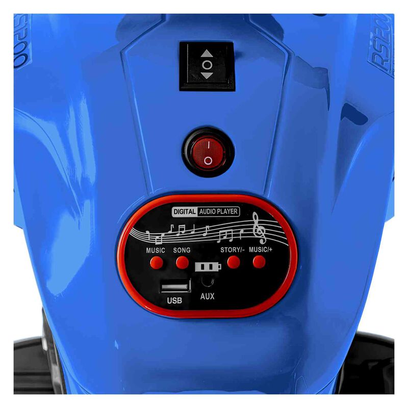 Moto Montable El&eacute;ctrica Azul 6v Luces M&uacute;sica Us... image number null