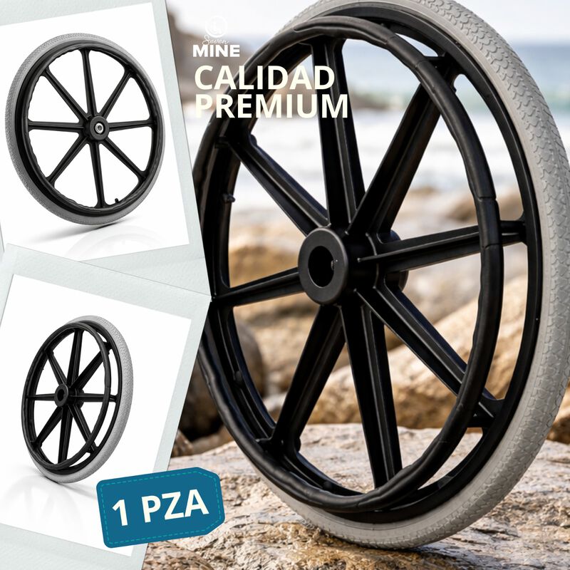 Llanta 24&rdquo; para Silla de Ruedas Rin Mag con Bal... image number null