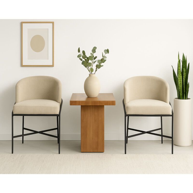 Set 2 Sillas Para Comedor Antara Diseño Curvo M... image number null