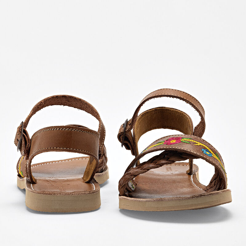 Mora Tierra Sandalia para mujer camel image number null