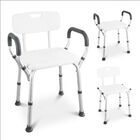 Silla para Ducha Antideslizante para Adultos Mayores Hasta 150 Kg, Neurolux, Color Blanco, 83912