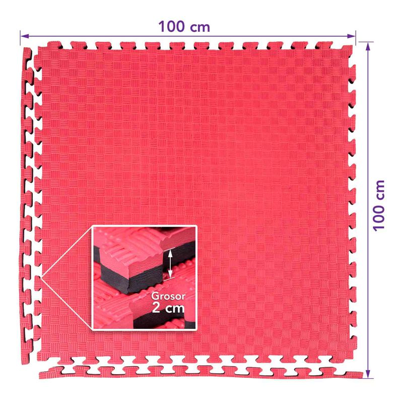 Tatami Bicolor 1x1 Tapete Gimnasio Judo 10 Metr... image number null