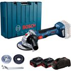 Esmeriladora Bosch 18V 4 1/2" Profesional con 2 Bater&iacute;as Modelo GWS 180 LI (M14)