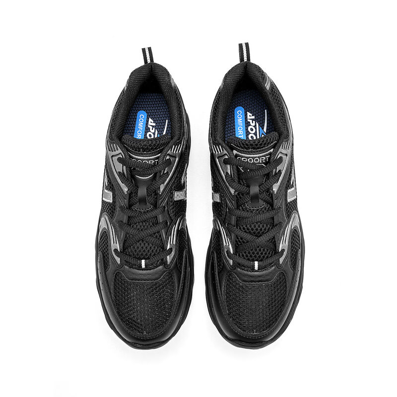 Apoort Tenis urbano para hombre. Negro gris image number null