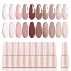Set De Esmaltes De U&ntilde;as En Gel Larvall Beautpal Nude 10 Colores