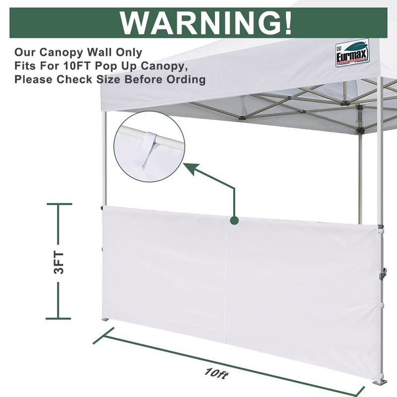 Sunwall Para Carpa Plegable 10x10 Eurmax Usa Me... image number null