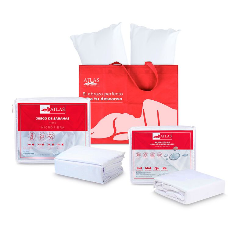 Set De S&aacute;banas King Size + Protector + Almohada... image number null