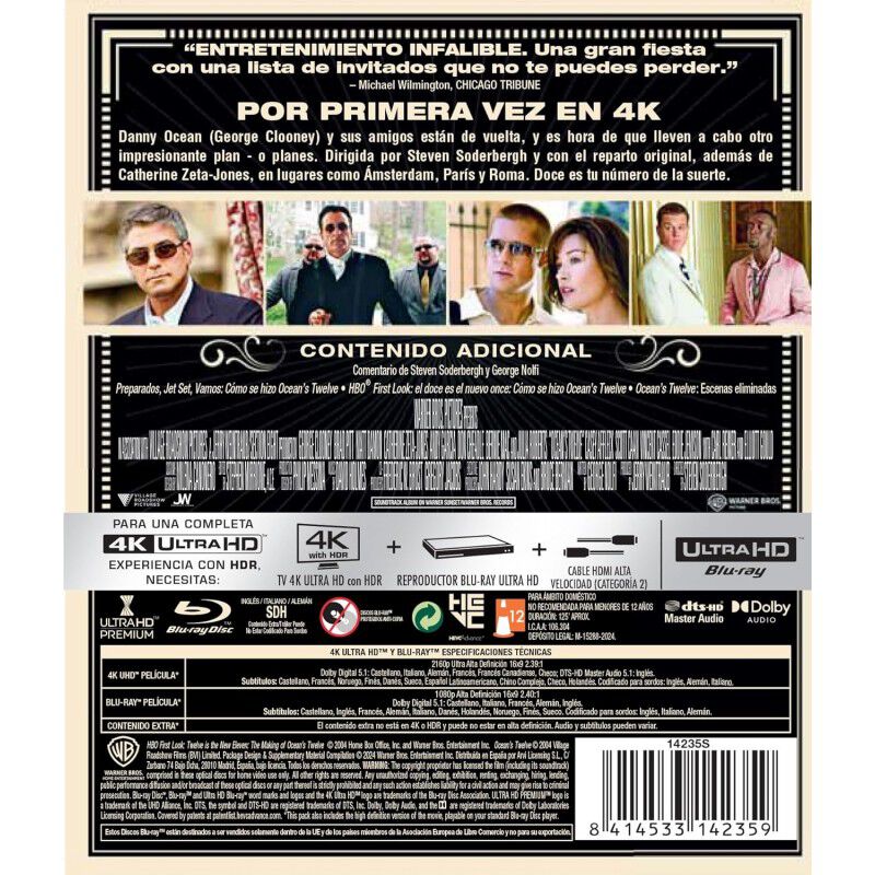 Ocean's Twelve [4K UHD + Blu-ray] (2004) image number null