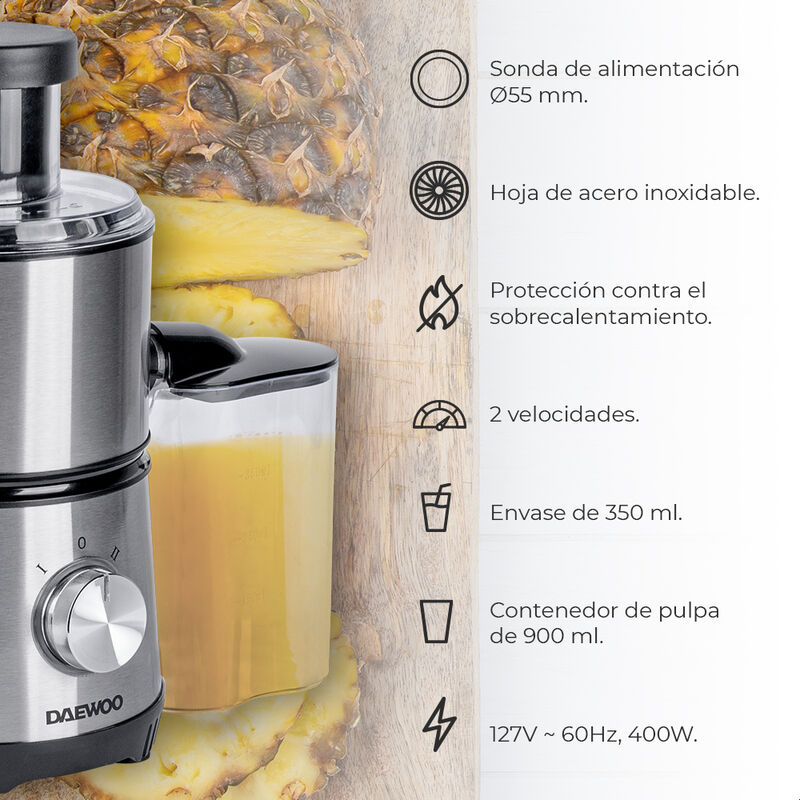 Extractor de Jugo Daewoo 2 velocidades 355ml image number null