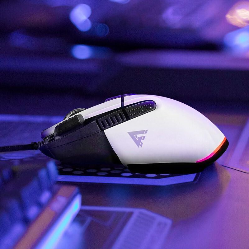 Mouse Gamer Game Factor &Oacute;ptico Mog602-wh Al&aacute;mbr... image number null