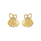 Broqueles De Abeja En Oro Amarillo 10K