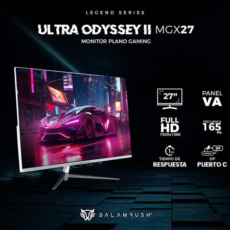 Monitor Gamer Balam Rush Ultra Odyssey Ii Mgx27... image number null