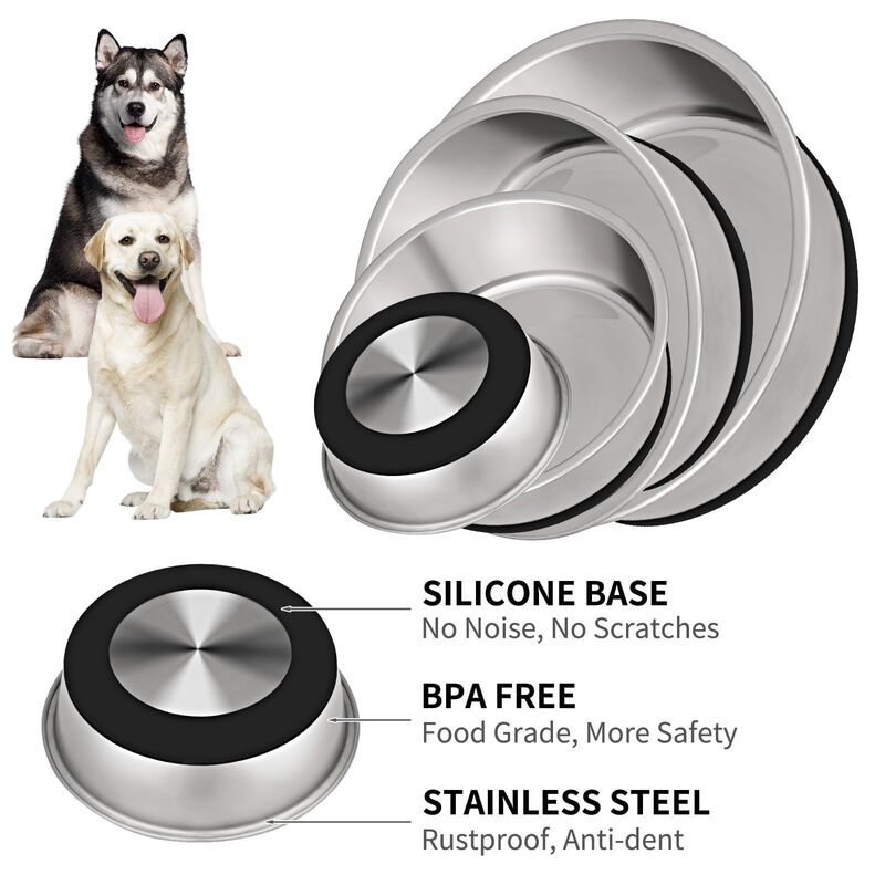 Pack De 2 Tazones Para Perros Taglory 2,5 l Ant... image number null