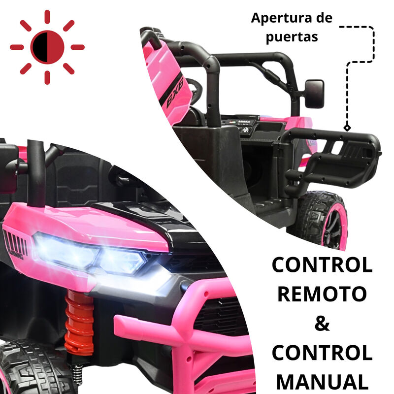 Montable El&eacute;ctrico para Ni&ntilde;os Tractor 6x6 Caja ... image number null