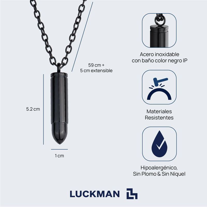 Collar Hombre, Cadena Dije, Joyería Acero Inoxi... image number null
