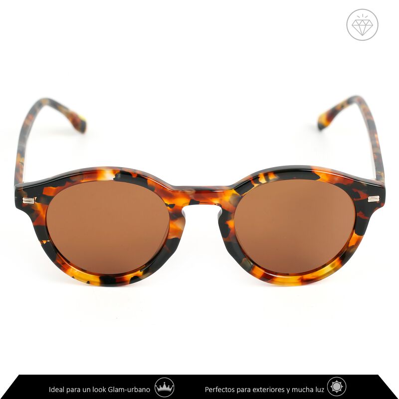 Lentes De Sol Xolek 113 Acetato Retro Animal Uv... image number null