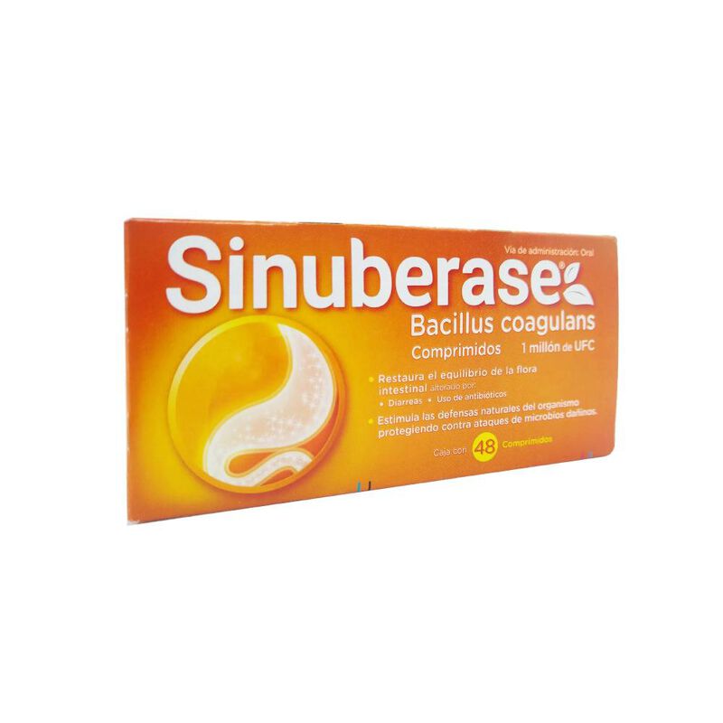 Sinuberase 1millon Ufc/comp 48 Comprimido(s) image number null