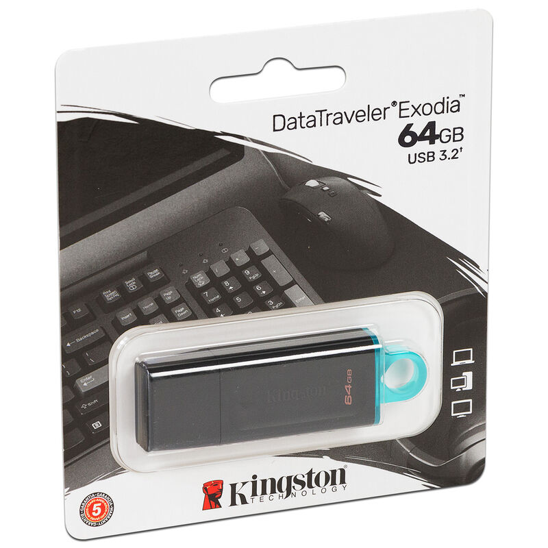 Unidad Flash USB 3.2 Kingston DataTraveler Exod... image number null