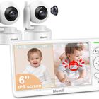 Monitor Para Beb&eacute;s Blemil 6 Con 2 C&aacute;maras, 30 Horas De Bater&iacute;a, 150 M De Alcance