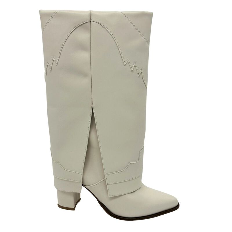 Botas vaqueras altas Cancer Beige para mujer ma... image number null