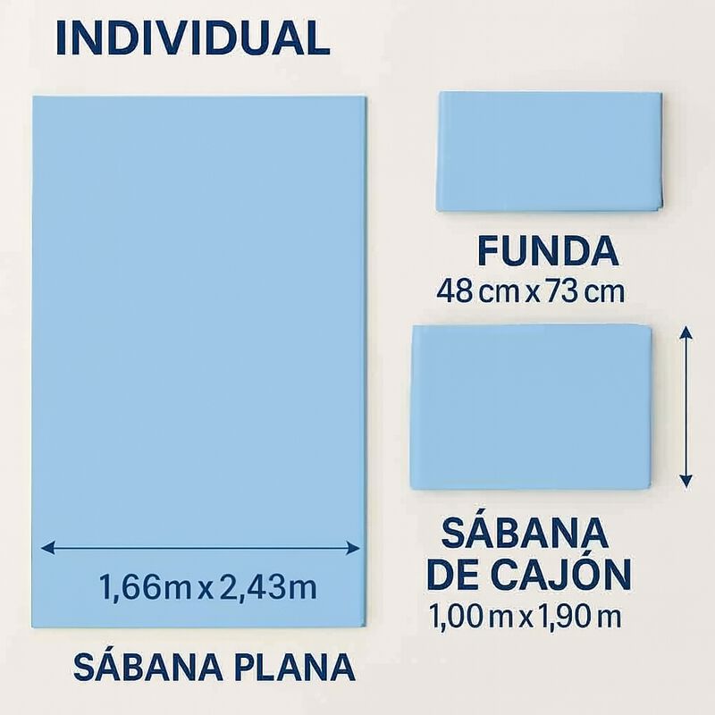 Juego de S&aacute;banas Individual 100% Algod&oacute;n Premiu... image number null