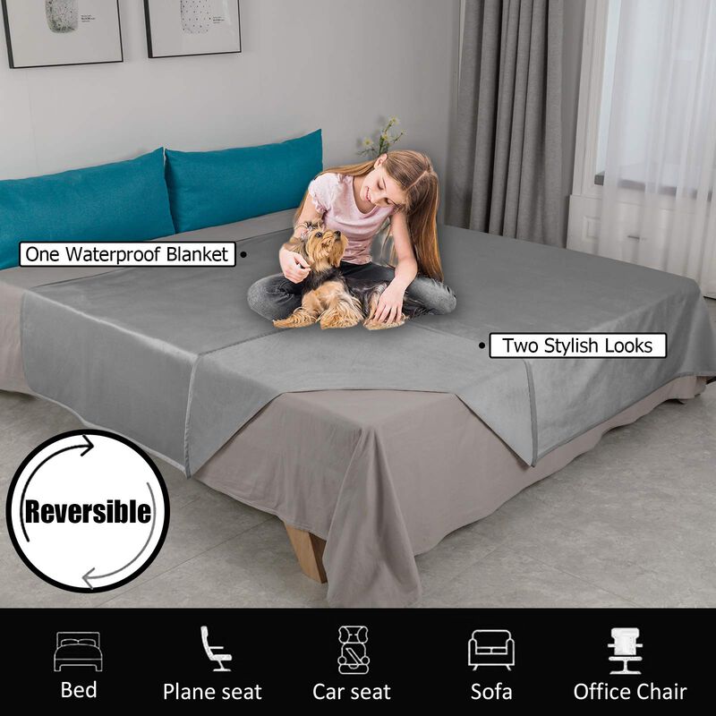 Manta De Cama Para Mascotas Ameritex, Reversibl... image number null