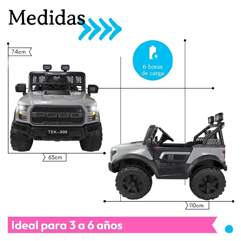 Camioneta Montable El&eacute;ctrica Raptor Para Ni&ntilde;os ... image number null