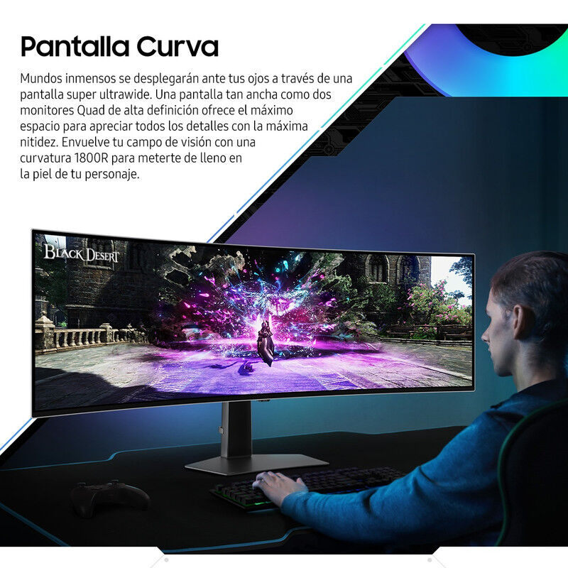 Monitor Gamer Samsung 49 Odyssey OLED  G93SC DQ... image number null