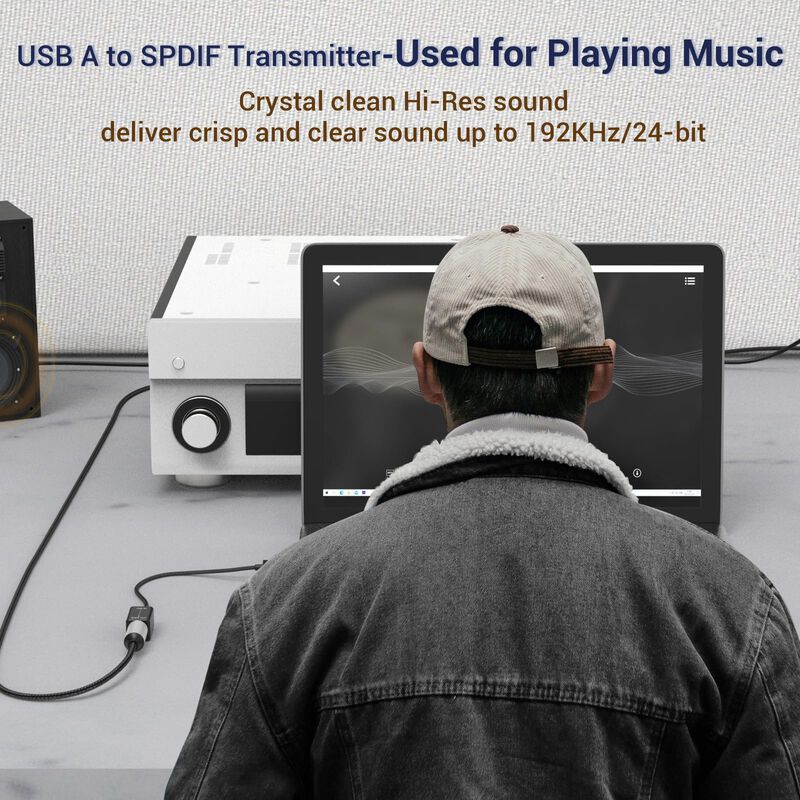 Adaptador De Audio &Oacute;ptico Usb A A Toslink Conve... image number null