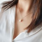 Dije Perla Blanca con Cadena De Plata