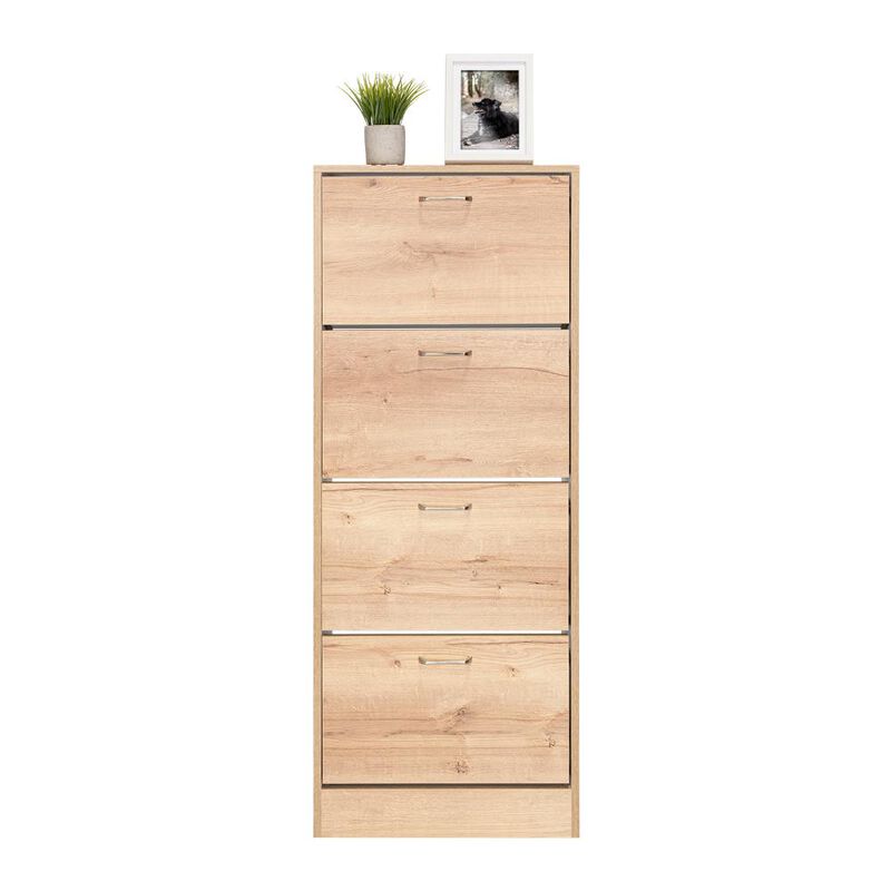 Zapatero Kaise Caf&eacute; Claro Y Blanco Virtual Mueb... image number null