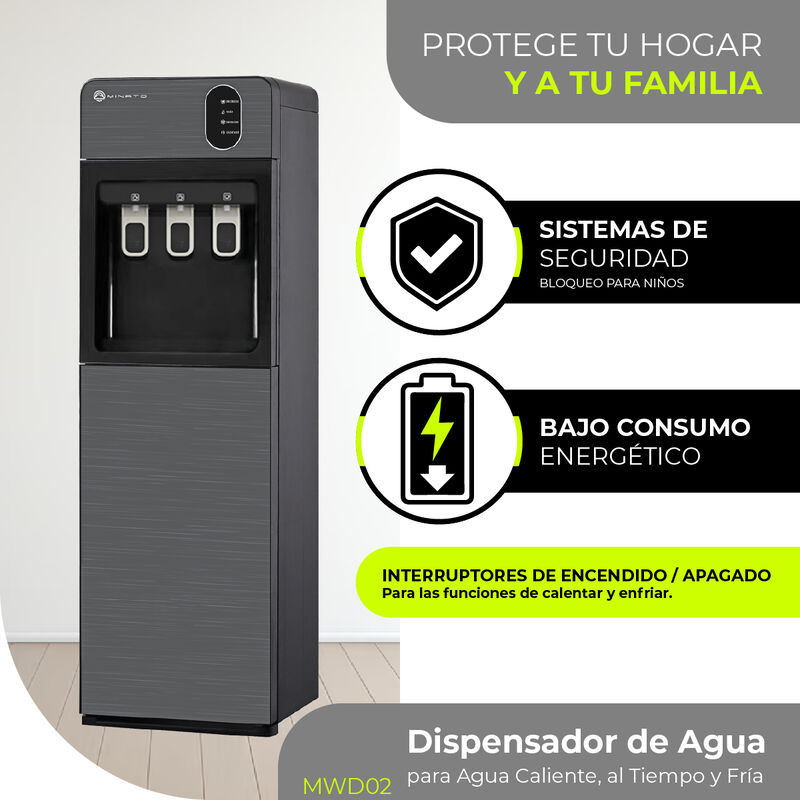 Minato Dispensador Agua Fría, Caliente y Al Tie... image number null