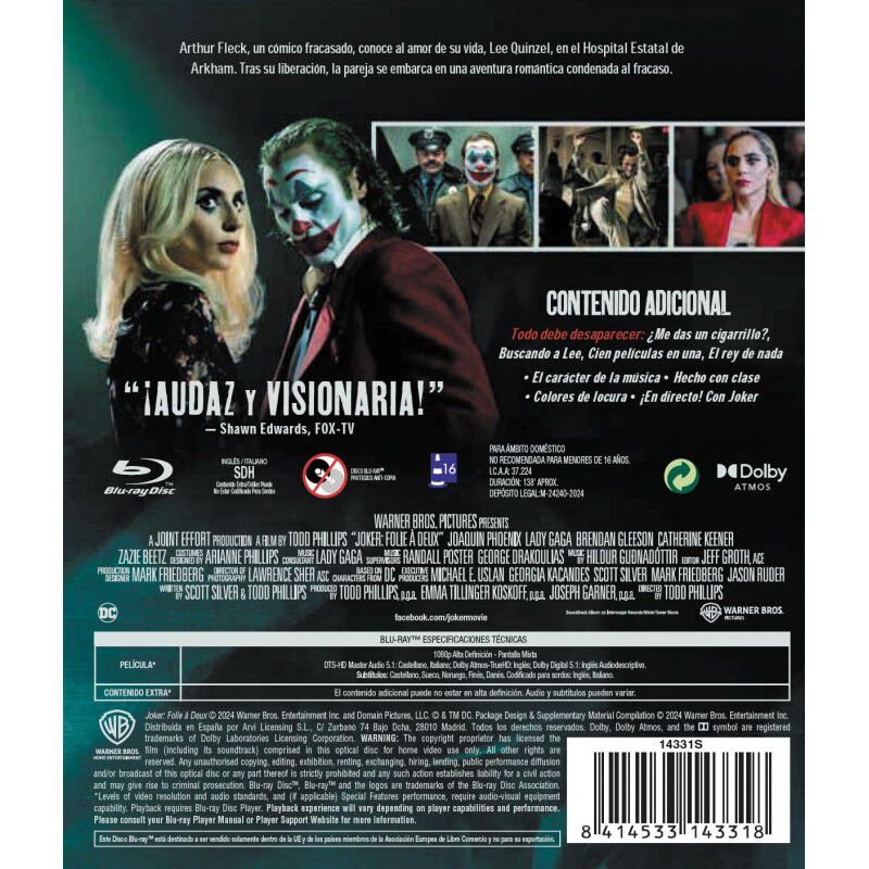 Joker: Folie &Agrave; Deux [Blu-ray] (2024) image number null