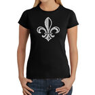 Camiseta Word Art Para Mujer - Letra de When the Saints Go Marching In- Negro