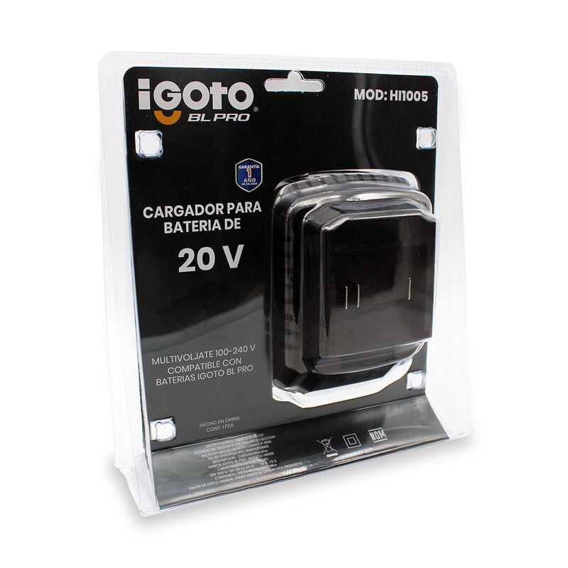 Cargador Bateria 20v Ion Litio Igoto Hi1005 image number null