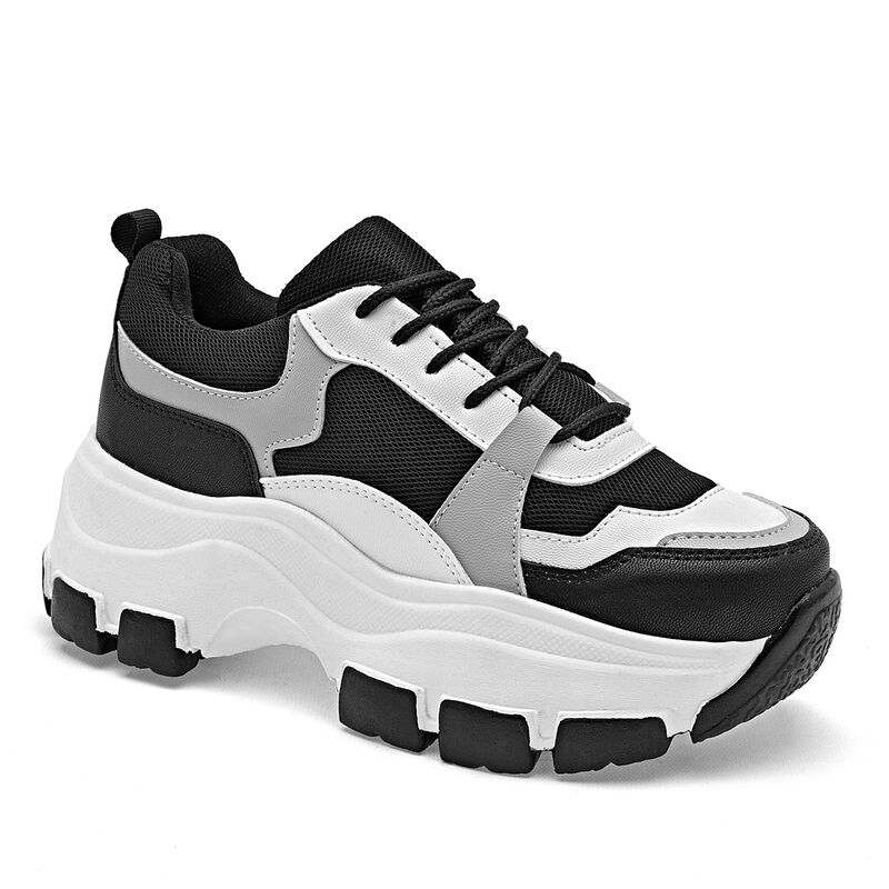 Mimar Tenis urbano para mujer blanco negro gris image number null