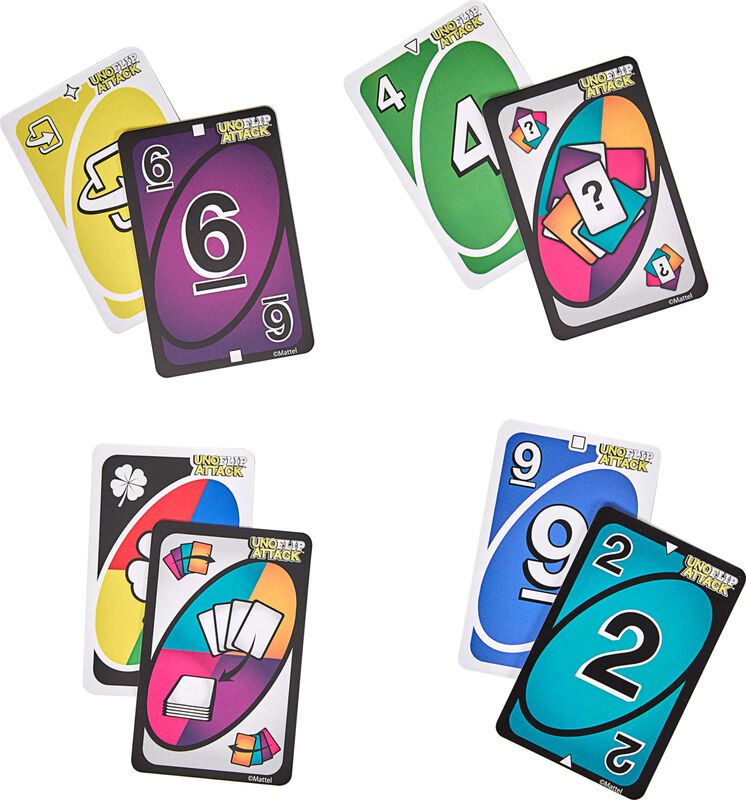 Juego De Cartas Mattel Games Uno Flip Attack Pa... image number null