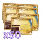 Set de 50 Mascarillas Faciales Col&aacute;geno e Hidrataci&oacute;n Dorada 24K Gold