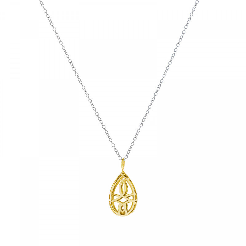 Dije huevito Nouveau de plata .925 con ba&ntilde;o de ... image number null