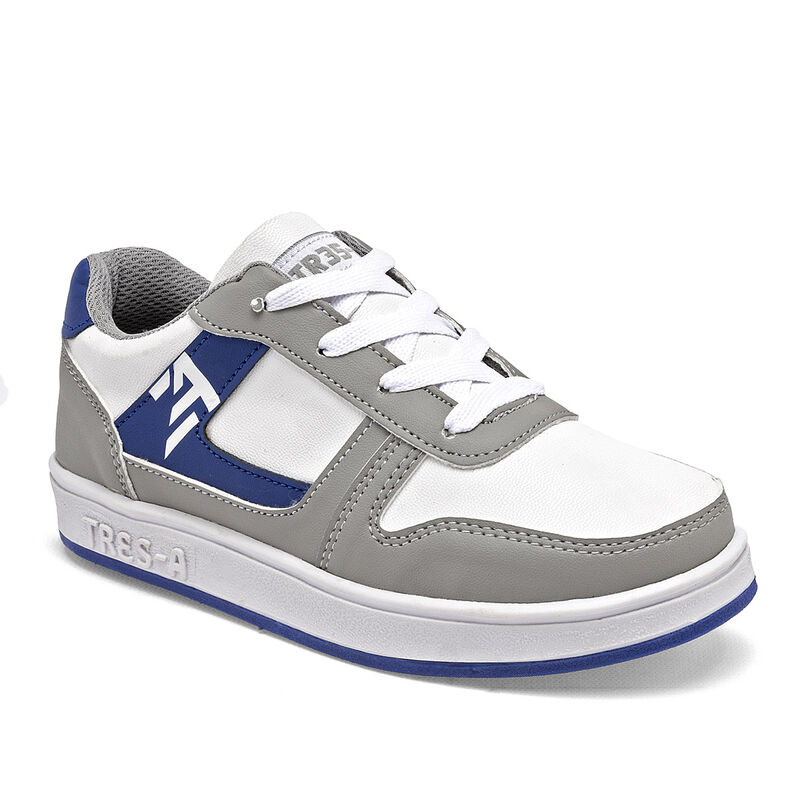 Tres-A tenis para preescolar ni&ntilde;o  gris blanco ... image number null