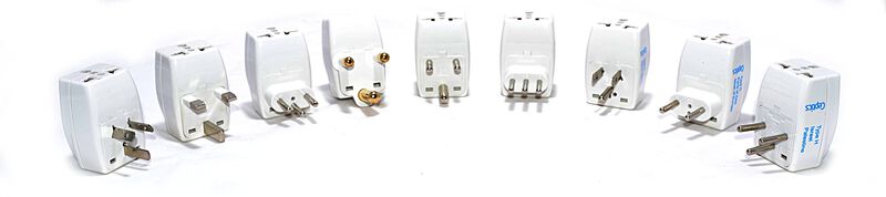 Adaptador De Viaje Ceptics Tipo L 3 Outlet Para... image number null
