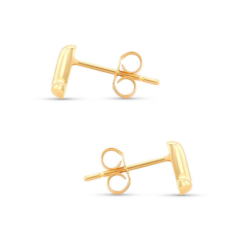 Aretes De Oro Amarillo De 10K (Letra L) image number null