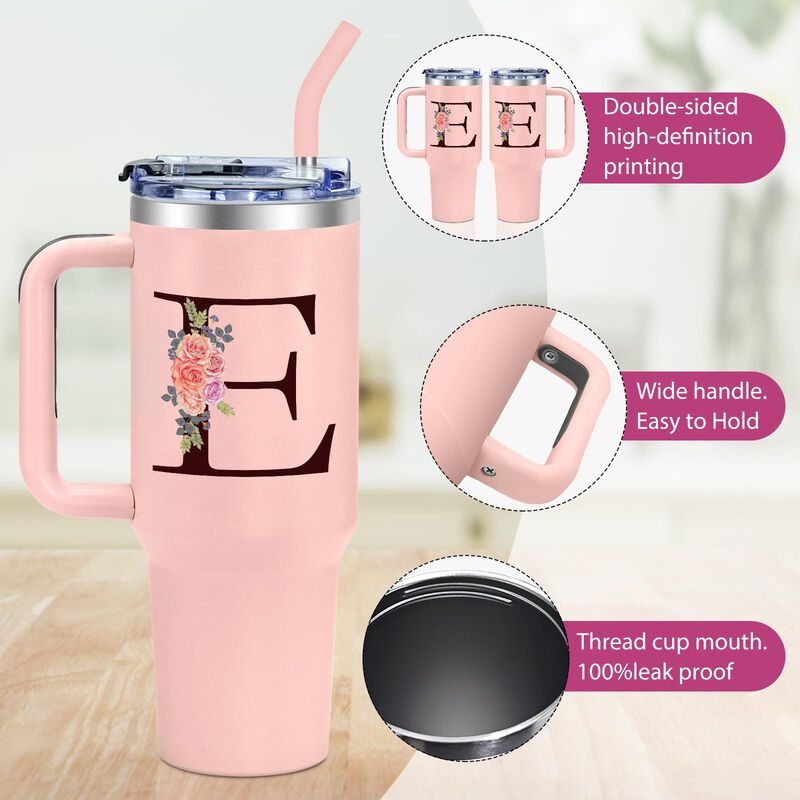Vaso T&eacute;rmico Aiheart 1200 ml Rosa De Acero Inox... image number null