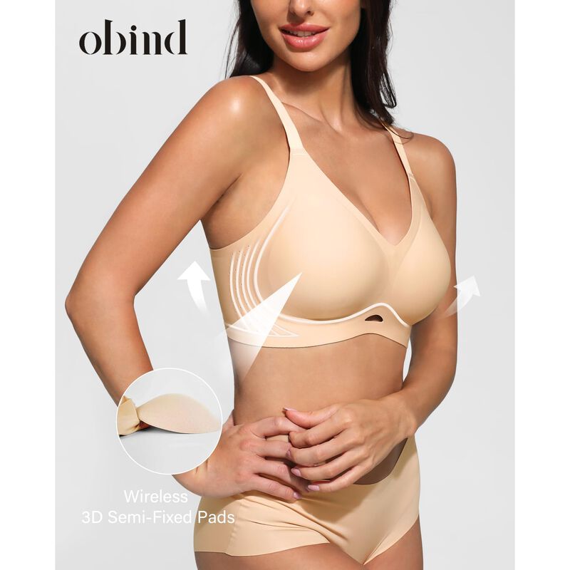 Sujetador Obind sin Aros Push-up sin Costuras image number null