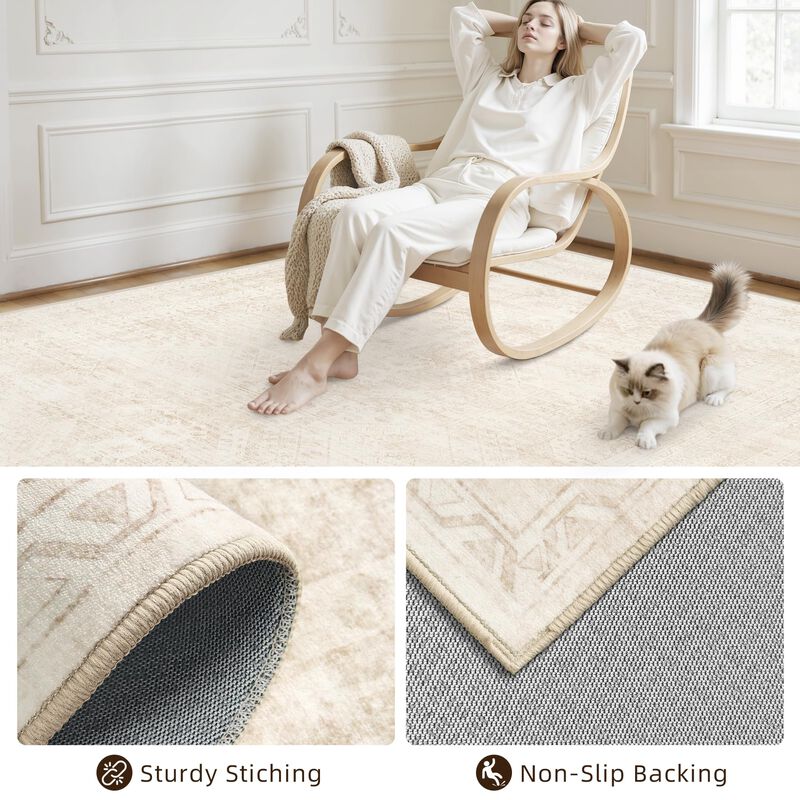 Alfombra De &Aacute;rea Luxturiy 274x183 Cm Beige Lava... image number null